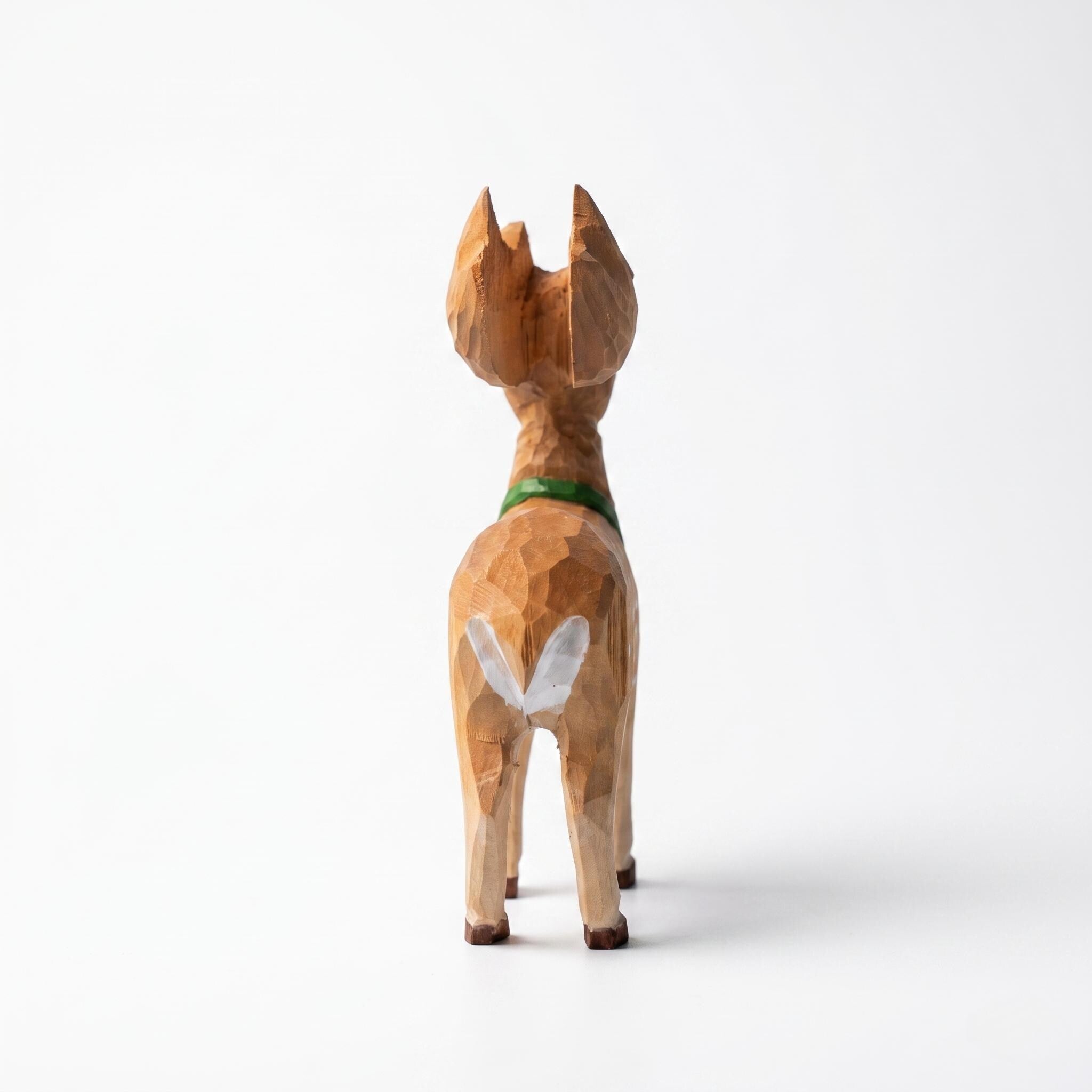 Whimsical Wooden Deer Figurine | Hand Carved Fawn Sculpture | Woodland Nursery Decor | Rustic Shelf Art | Unique Gift for Animal Lovers