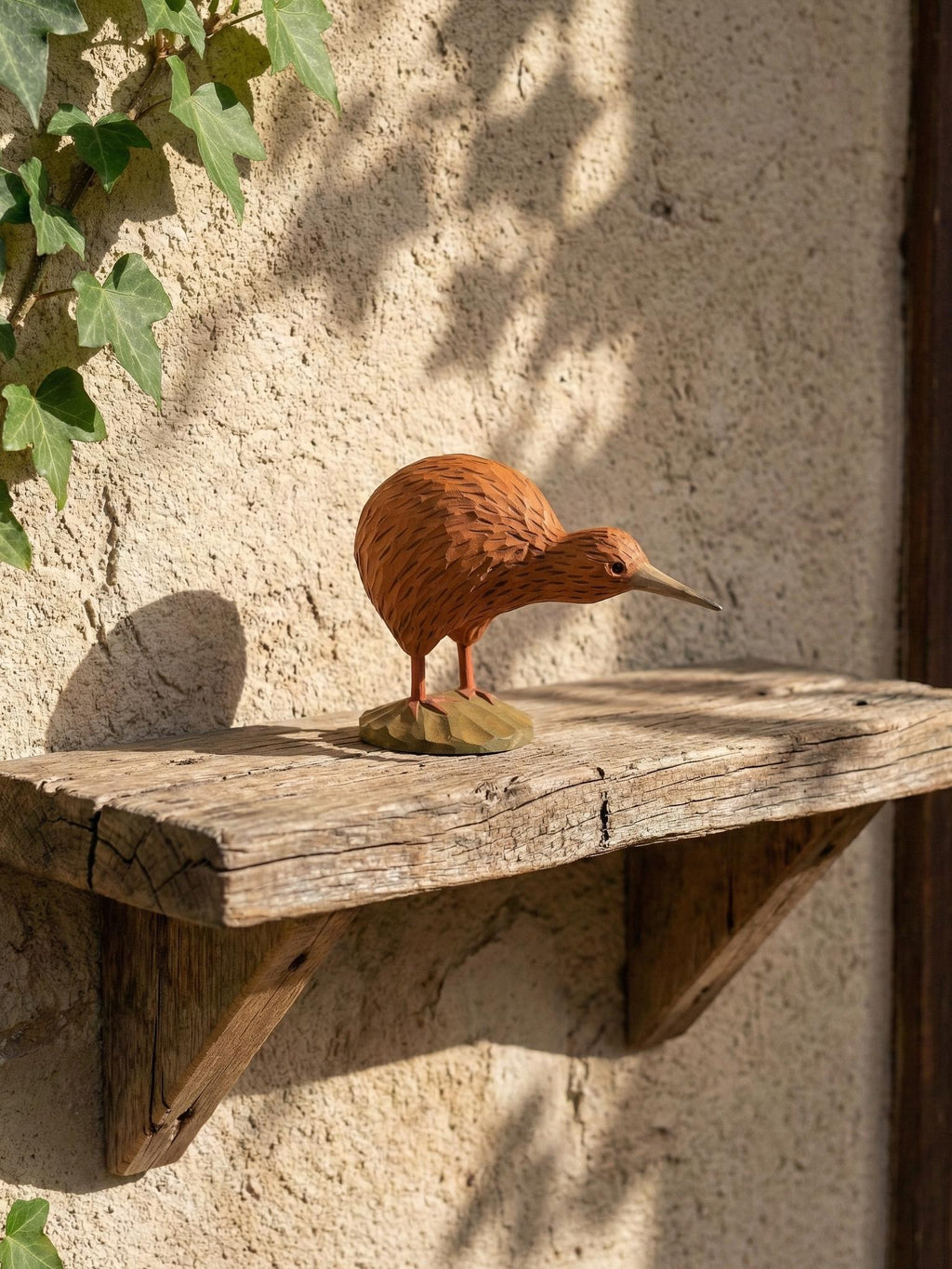 Hand Carved Wooden Kiwi Bird Figurine – New Zealand Decor