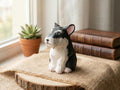 Handamde Wooden Dog Figurine, Minimalist Style Dog Ornament, Home Decor Gift for Pet Lovers