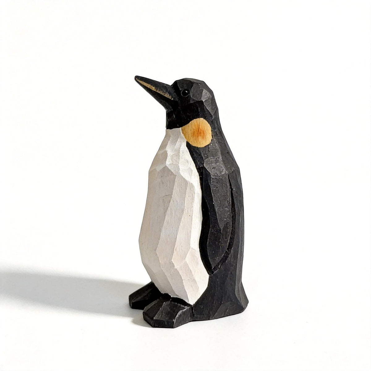 Hand-Carved Wooden Penguin Figurine | Geometric Minimalist Bird Decor | Rustic Nursery Art | Unique Gift for Animal Lovers & Bird Watchers