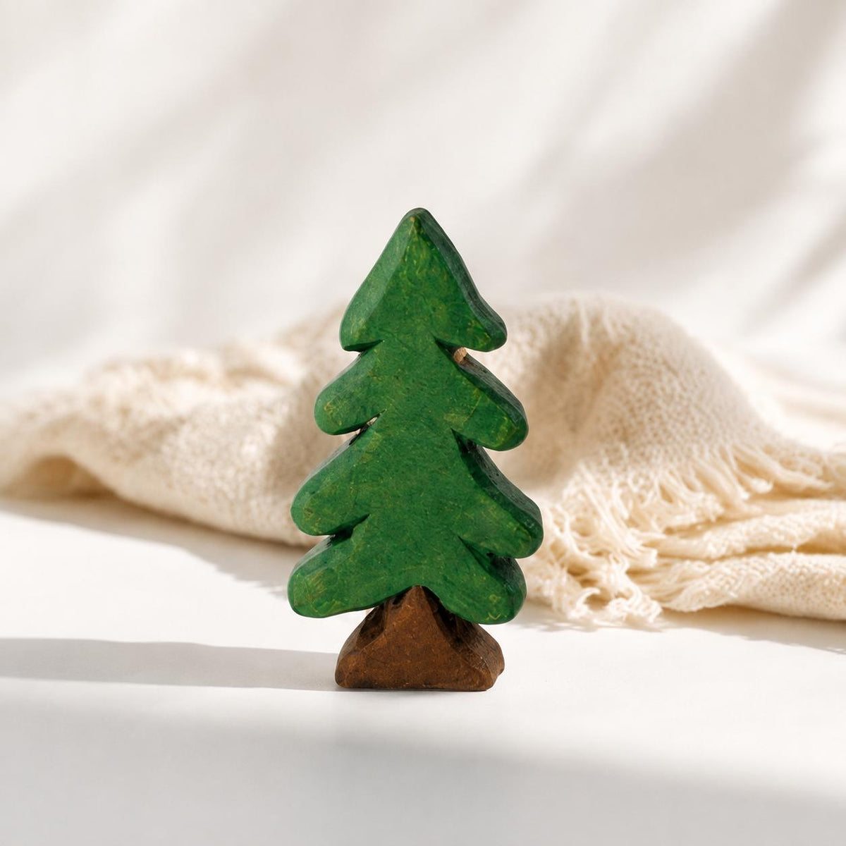 Whimsical Wooden Pine Tree Hand Carved Evergreen Decor Rustic Woodland Nursery Accent Cozy Winter Shelf Art Gift for Nature Lover