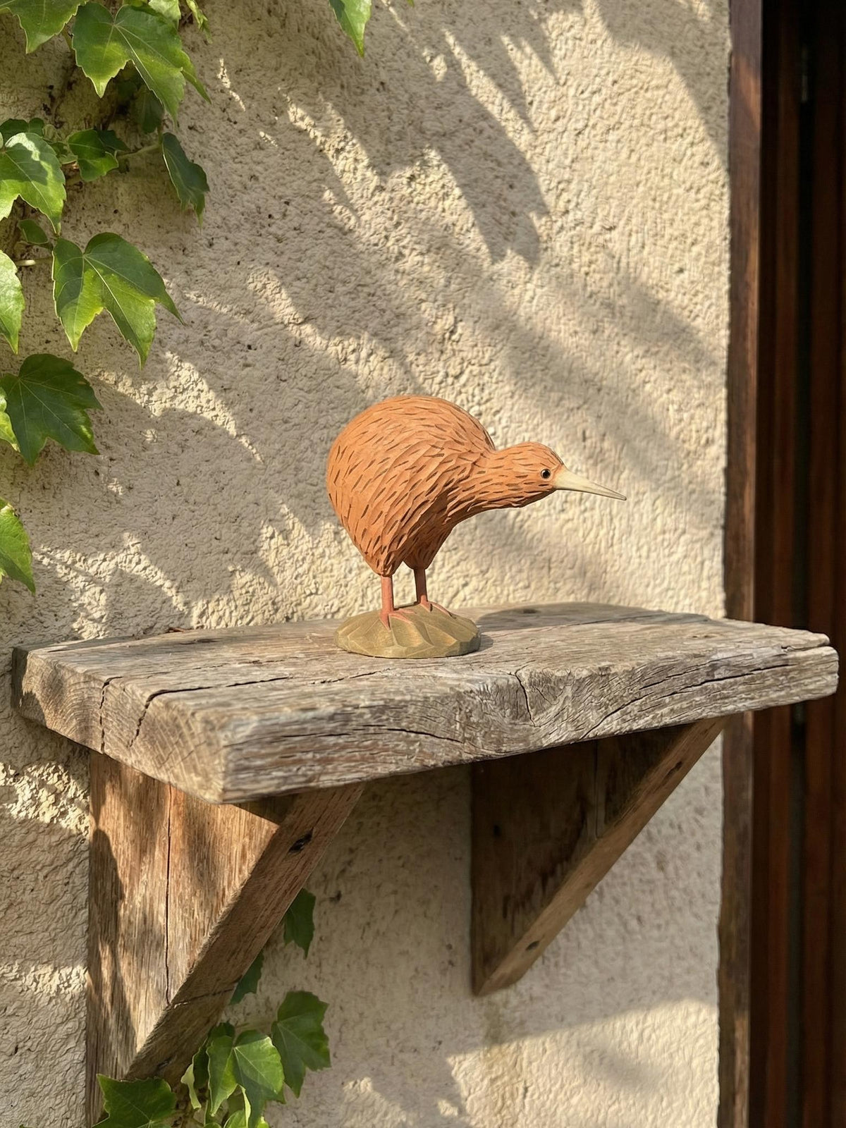 Hand Carved Wooden Kiwi Bird Figurine – New Zealand Decor