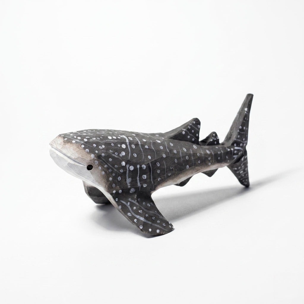 Hand Carved Wooden Whale Shark Figurine, Rustic Ocean Decor, Gentle Giant Marine Life Art, Unique Scuba Diver Gift, Nautical Nursery Decor