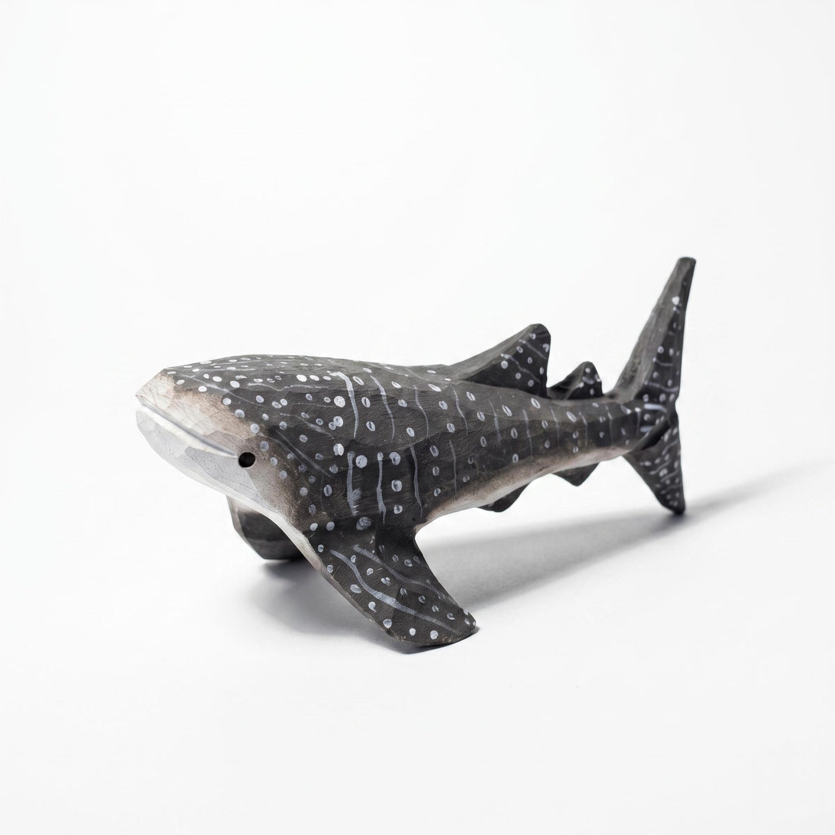 Hand Carved Wooden Whale Shark Figurine, Rustic Ocean Decor, Gentle Giant Marine Life Art, Unique Scuba Diver Gift, Nautical Nursery Decor