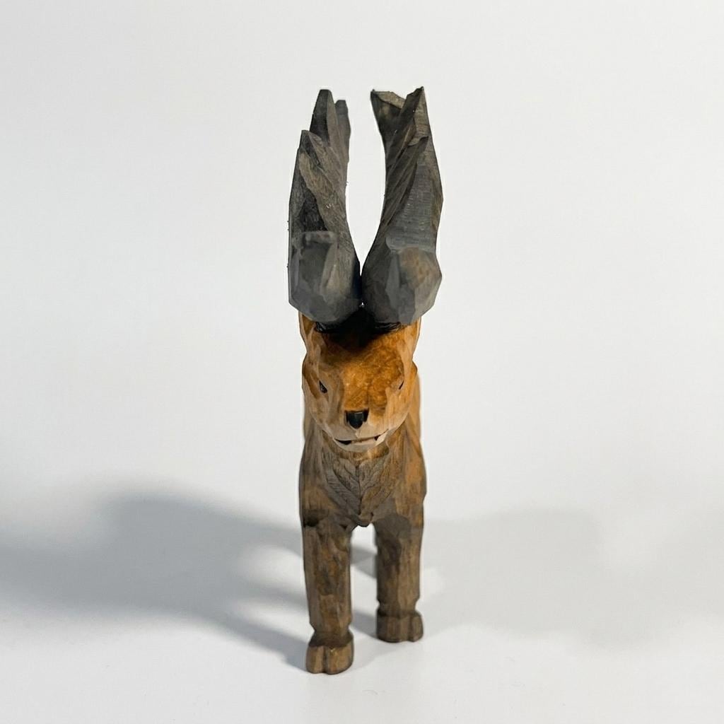 Hand Carved Wooden Moose Figurine, Rustic Woodland Animal Decor, Cabin Core Shelf Accent, Unique Nature Lover Gift, Artisan Wood Sculpture