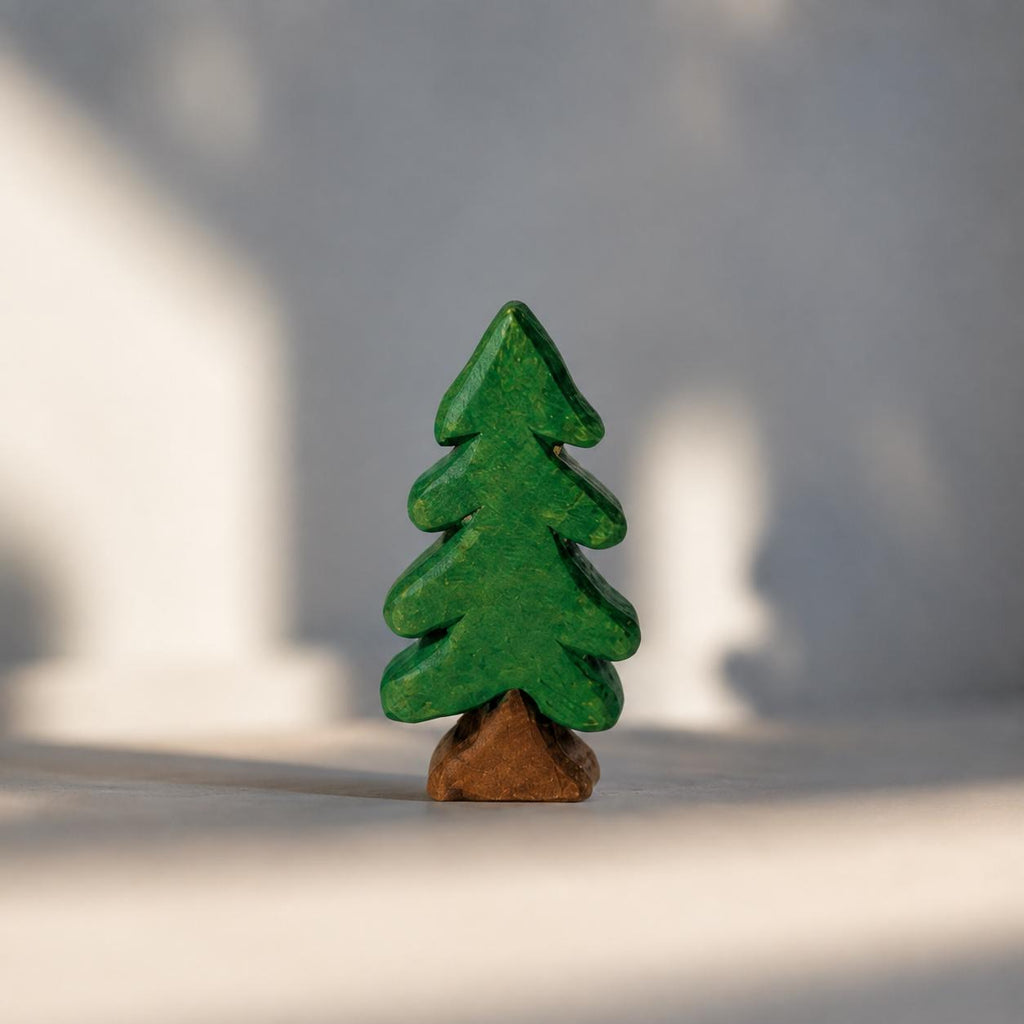 Whimsical Wooden Pine Tree Hand Carved Evergreen Decor Rustic Woodland Nursery Accent Cozy Winter Shelf Art Gift for Nature Lover