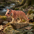 Hand Carved Wooden Tiger Figurine, Rustic Jungle Decor