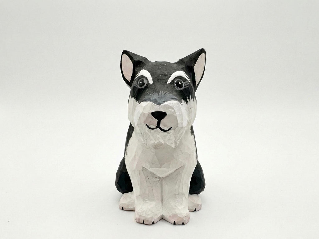 Handamde Wooden Dog Figurine, Minimalist Style Dog Ornament, Home Decor Gift for Pet Lovers