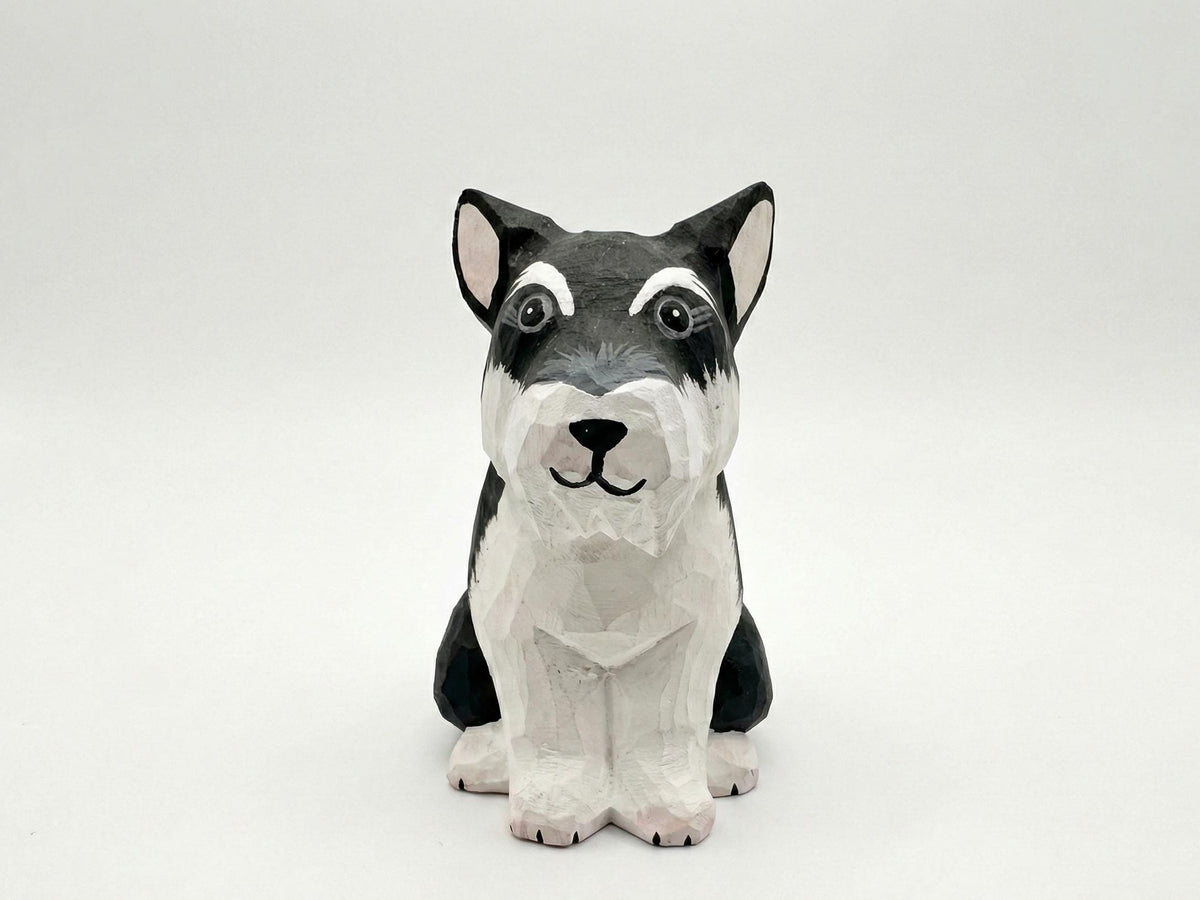 Handamde Wooden Dog Figurine, Minimalist Style Dog Ornament, Home Decor Gift for Pet Lovers