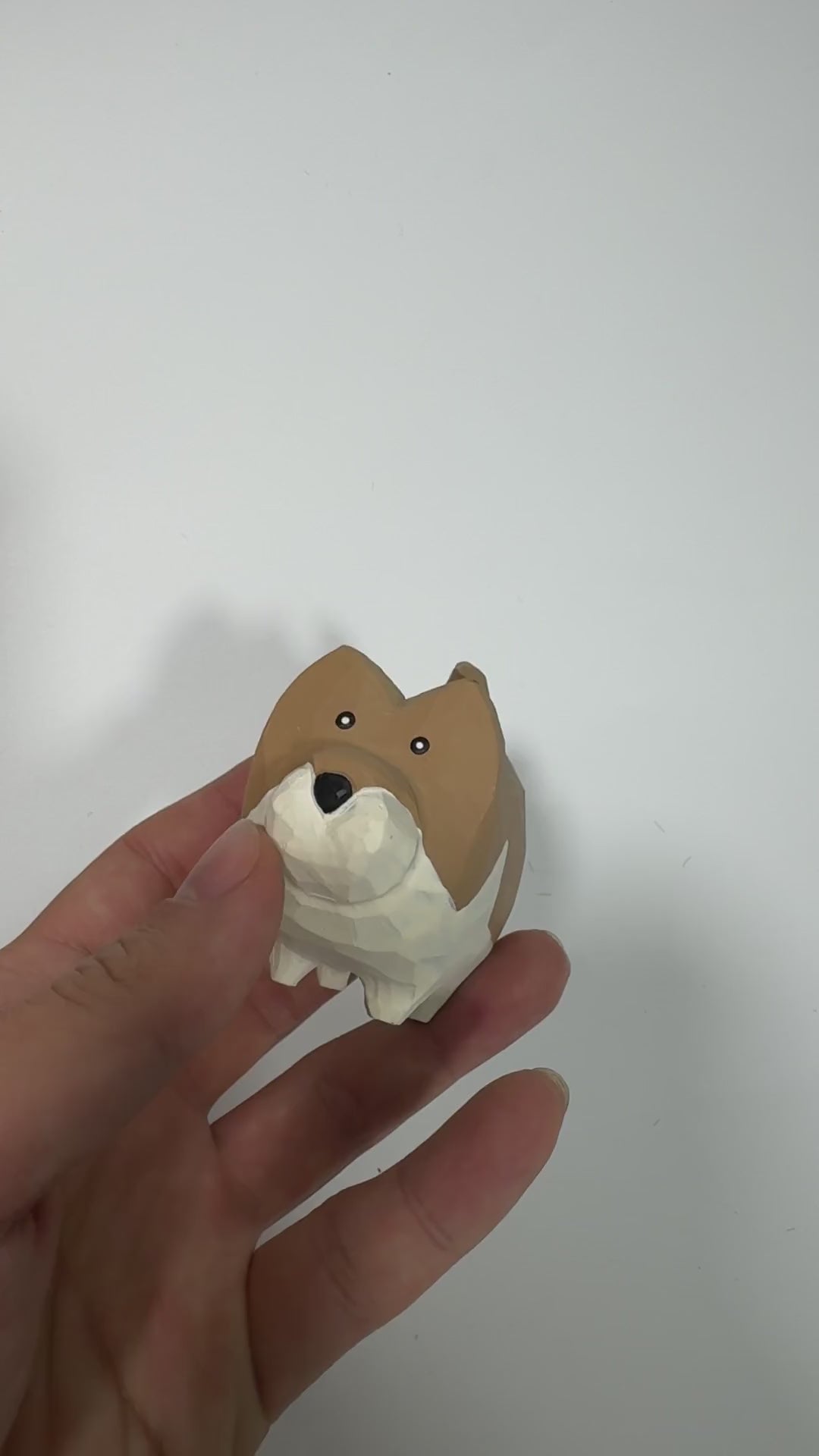 Endearing Chonky Fox Wood Carving, Whimsical Hand-Carved Plump Fox Figurine, Cute Abstract Forest Animal, Unique Gift for Her, Desk Pet product video